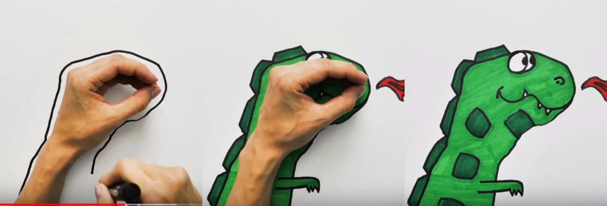 Змея из пальцев рук рисунок