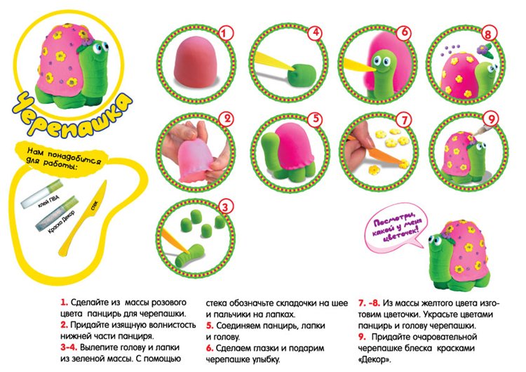 Схема для пластилина